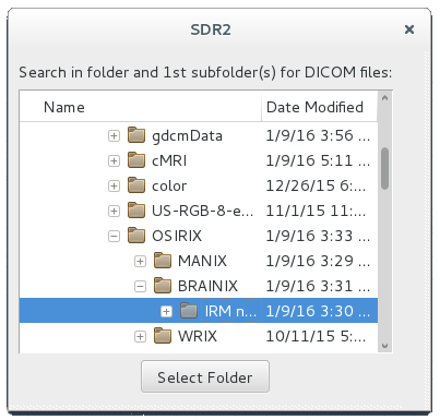 select folder